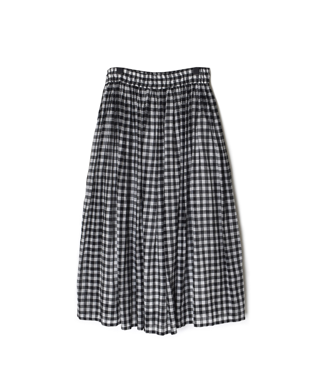 NSL26104(スカート) FANCY GINGHAM CHECK GATHERED SKIRT