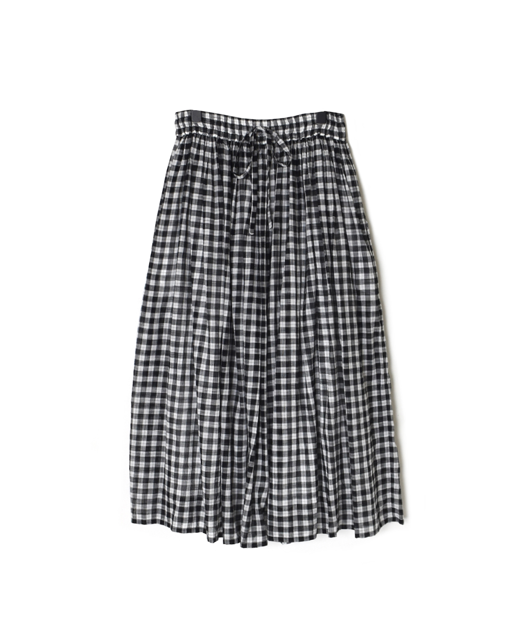 NSL26104(スカート) FANCY GINGHAM CHECK GATHERED SKIRT