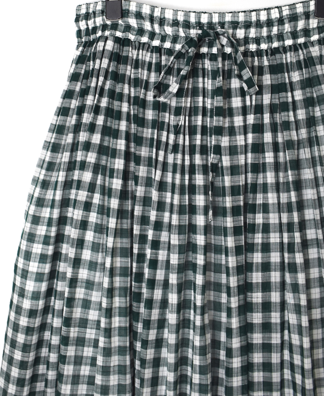 NSL26104(スカート) FANCY GINGHAM CHECK GATHERED SKIRT