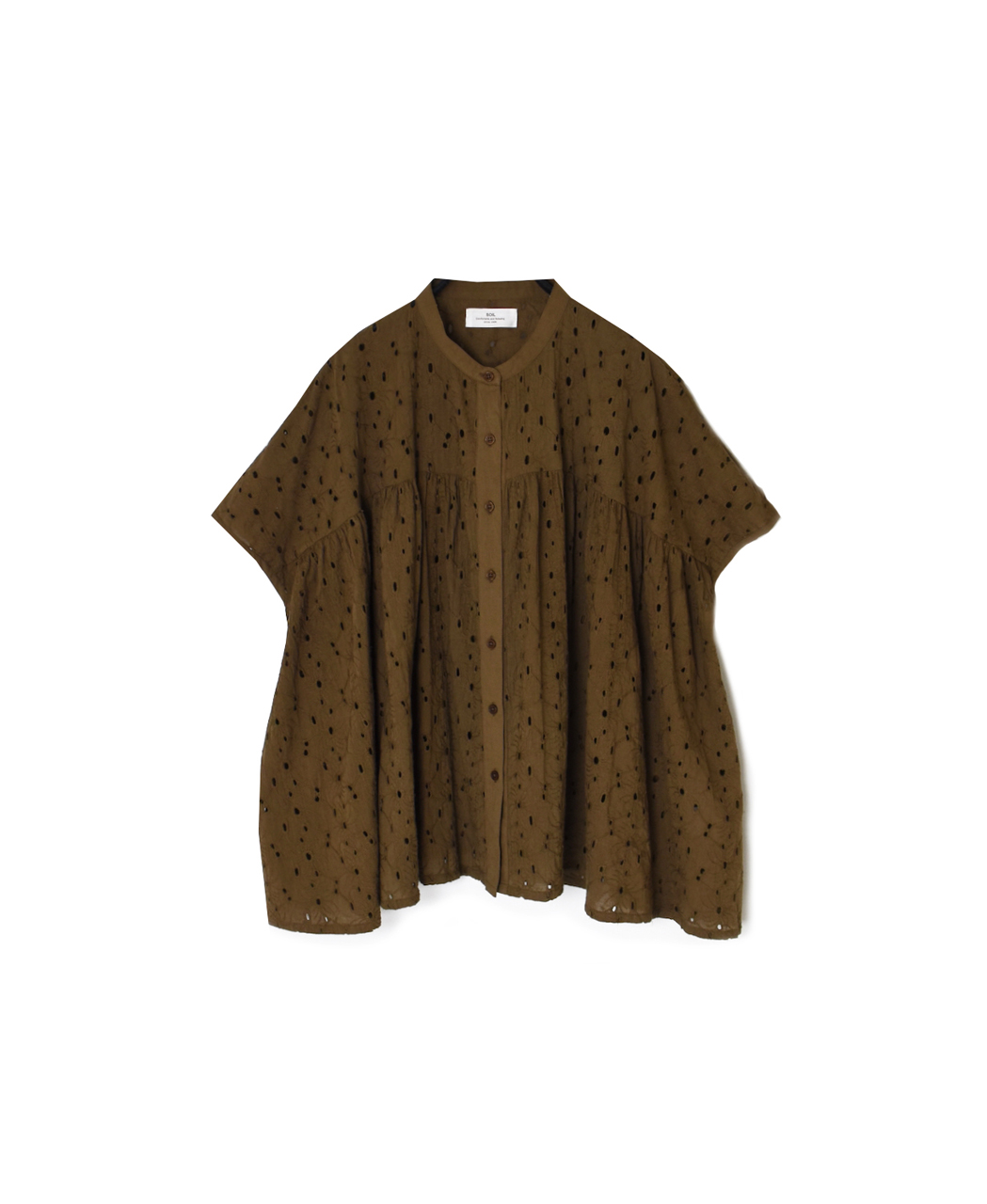 NSL26081(シャツ) ALL HEMLA BANDED COLLAR FRENCH/SL SHIRT