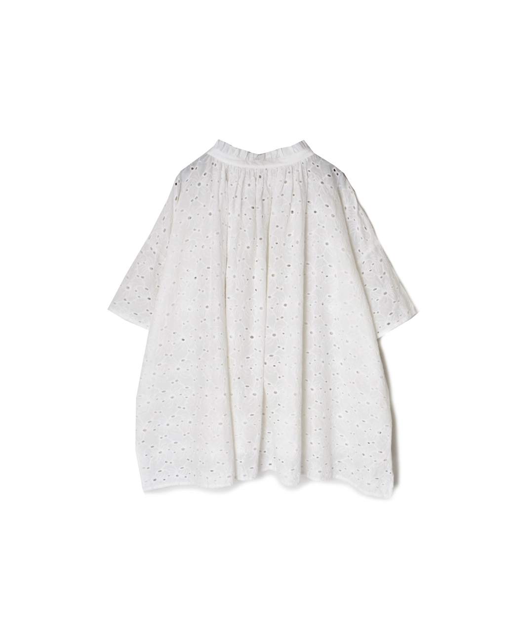 NSL26083(シャツ) ALL HEMLA FRILL & STRING GATHERED SHIRT
