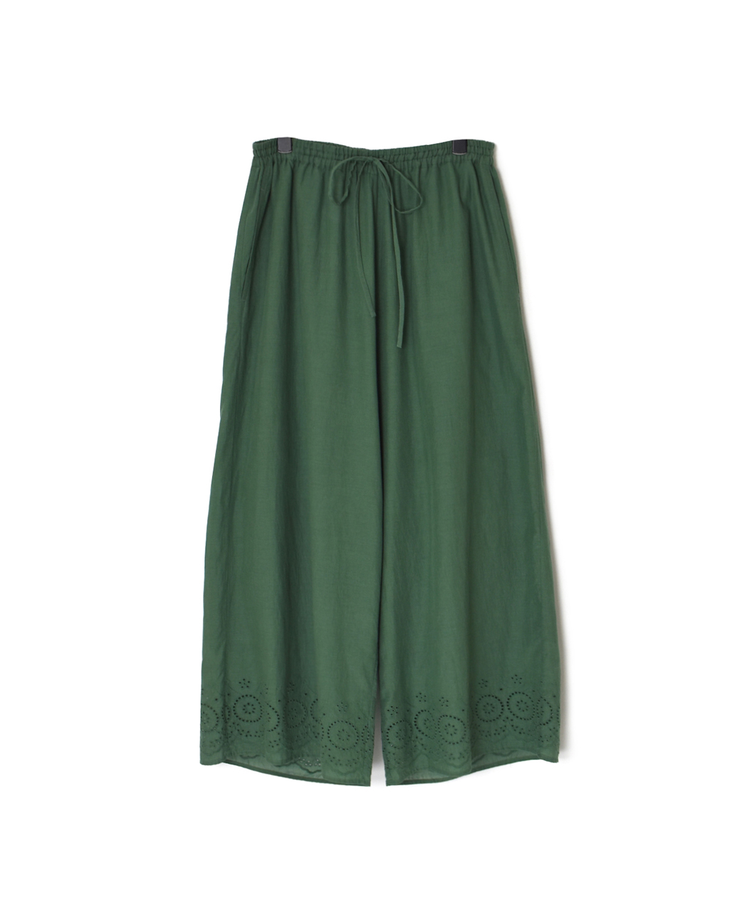 INSL26345(パンツ) 80s VOILE PLAIN WITH CUT WORK LACE EASY PANTS