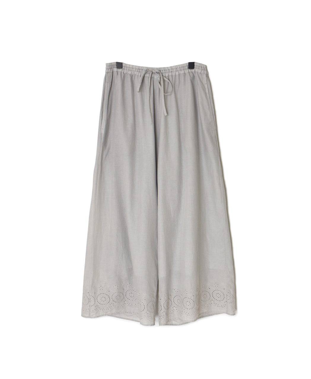 INSL26345(パンツ) 80s VOILE PLAIN WITH CUT WORK LACE EASY PANTS