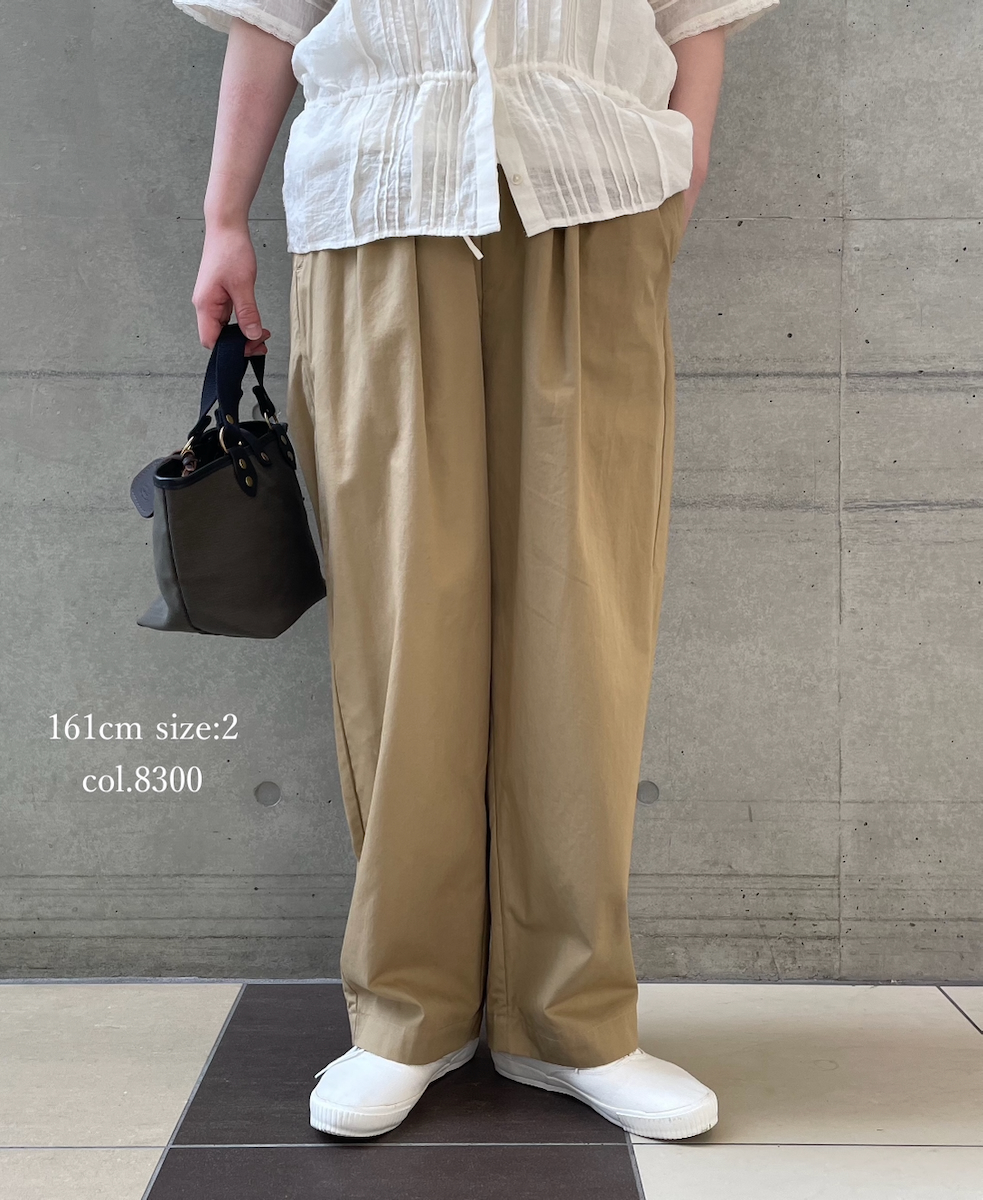GNMDS2501CLW(パンツ) COTTON LINEN DYE WEATHER 2TUCK TAPERED EASY PANTS