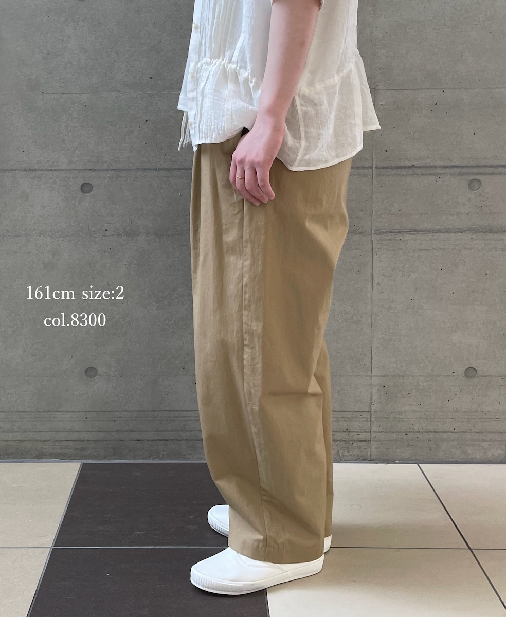 GNMDS2501CLW(パンツ) COTTON LINEN DYE WEATHER 2TUCK TAPERED EASY PANTS