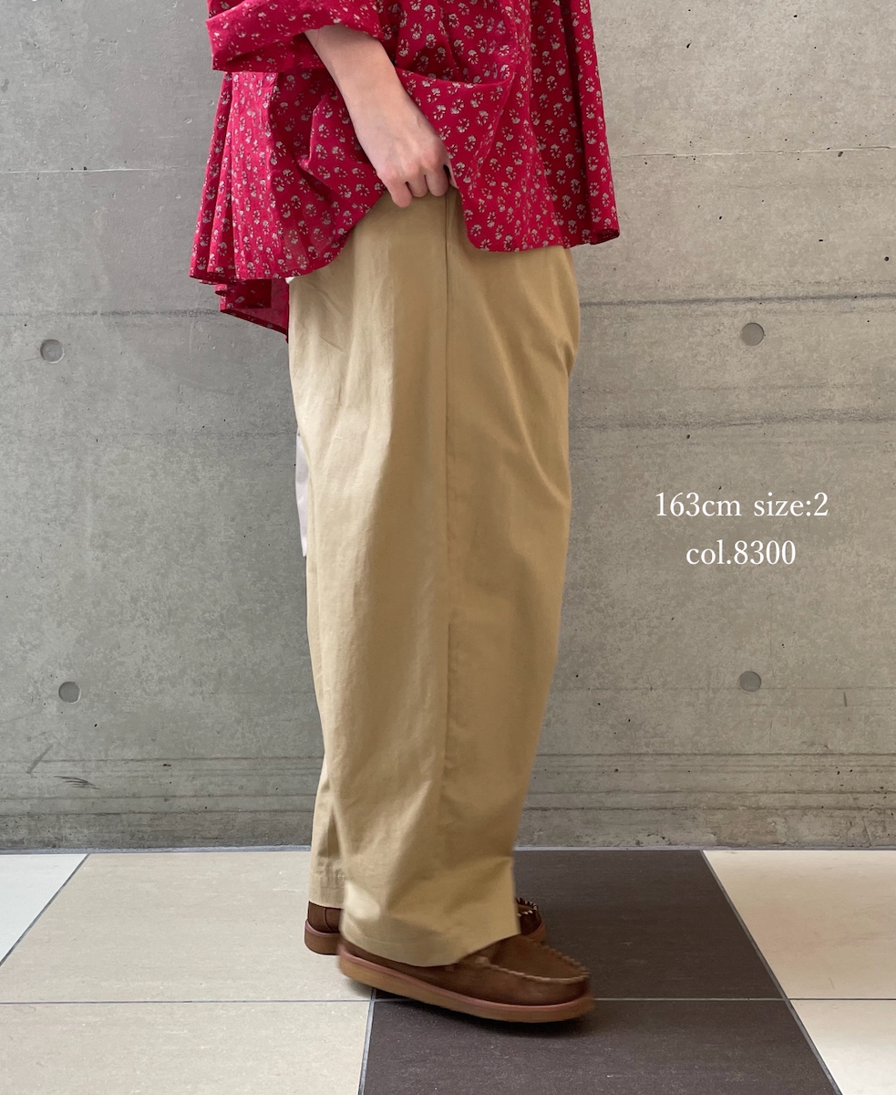 GNMDS2501CLW(パンツ) COTTON LINEN DYE WEATHER 2TUCK TAPERED EASY PANTS