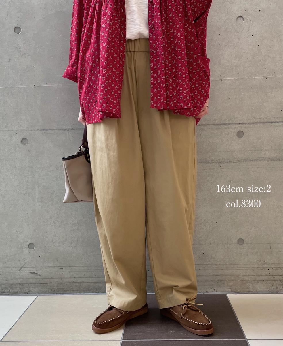 GNMDS2501CLW(パンツ) COTTON LINEN DYE WEATHER 2TUCK TAPERED EASY PANTS