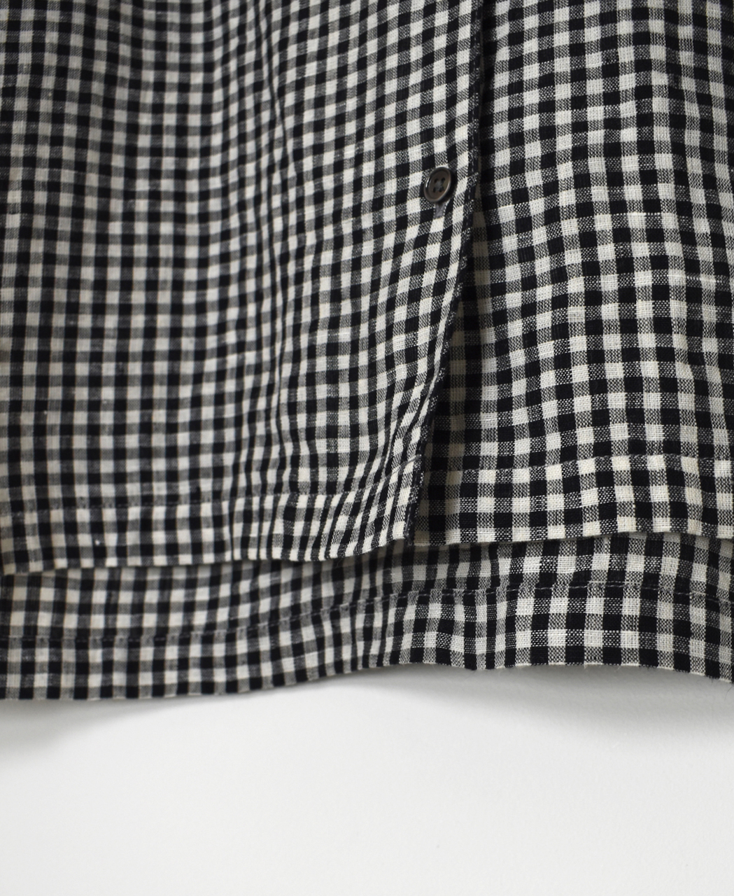 INSL26311(シャツ) 60s LINEN GINGHAM CHECK OPEN COLLAR SHIRTS