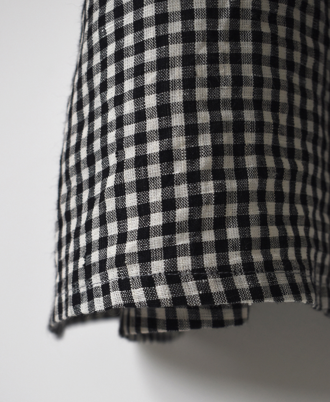 INSL26313(ワンピース) 60s LINEN GINGHAM CHECK REGULAR COLLAR S/SL DRESS