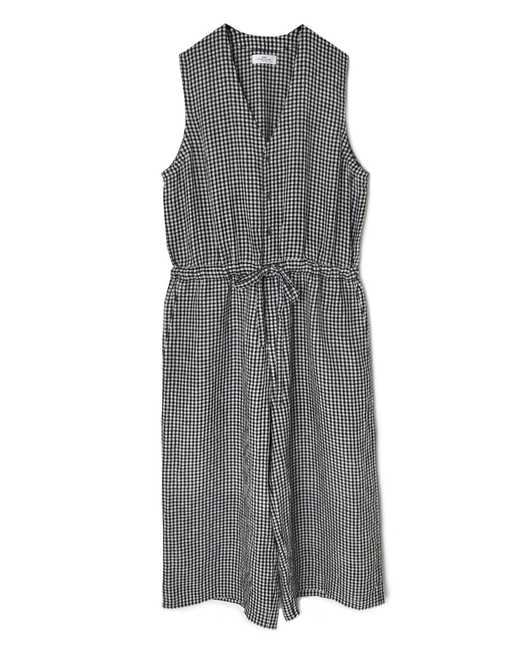 INSL26314(オーバーオール) 60s LINEN GINGHAM CHECK NO/SL OVERALLS