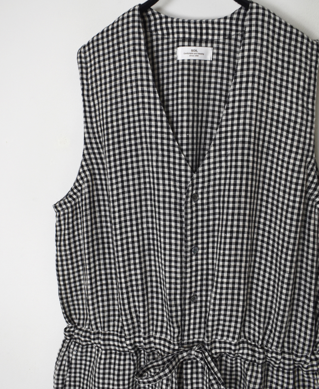 INSL26314(オーバーオール) 60s LINEN GINGHAM CHECK NO/SL OVERALLS