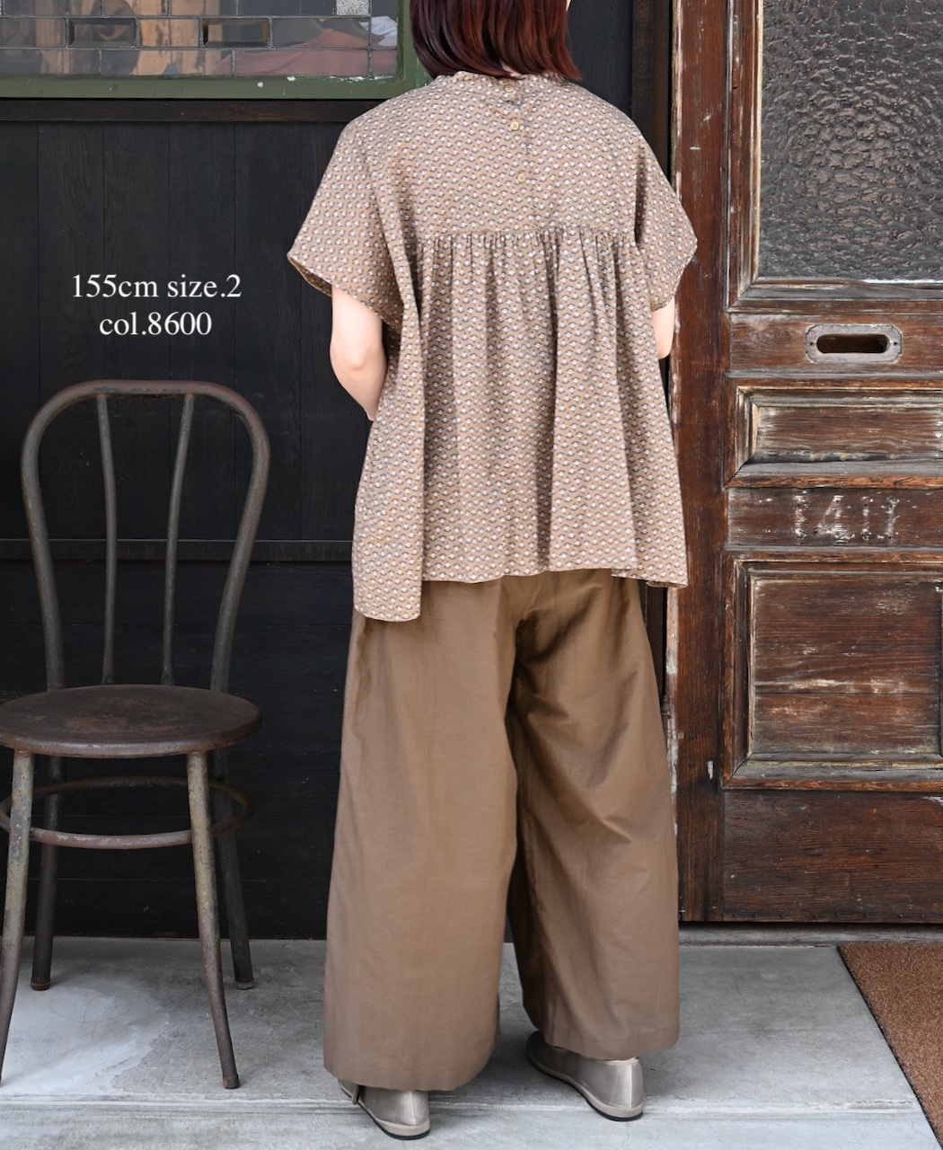 NSL26045(パンツ) COTTON SILK PLAIN WIDE EASY PANTS