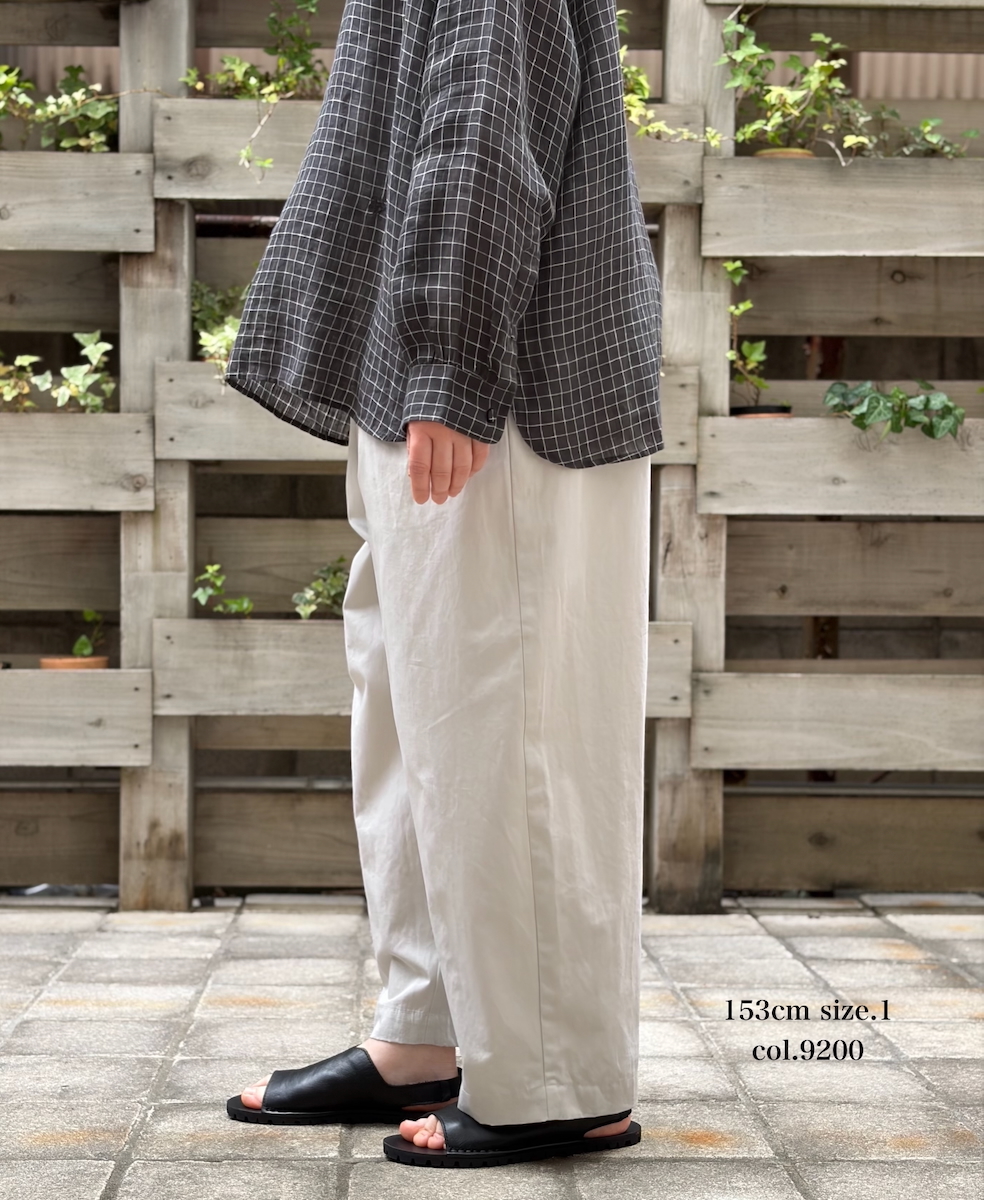 GNMDS2501CLW(パンツ) COTTON LINEN DYE WEATHER 2TUCK TAPERED EASY PANTS
