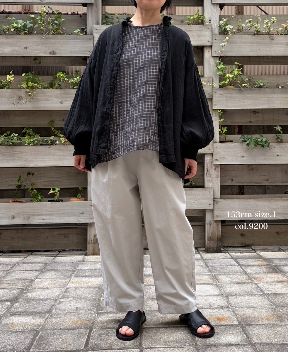 GNMDS2501CLW(パンツ) COTTON LINEN DYE WEATHER 2TUCK TAPERED EASY PANTS