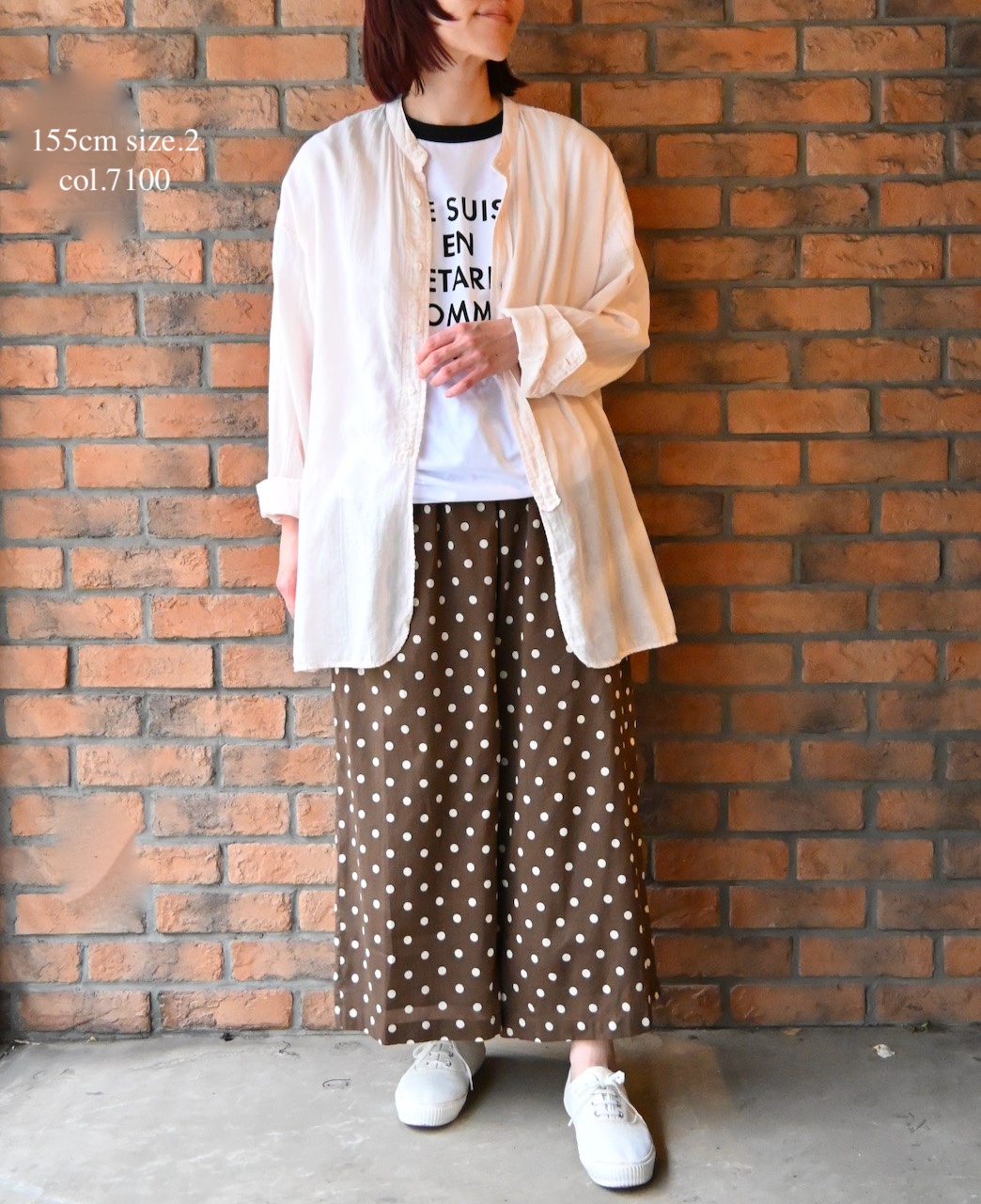 INAM2501G3D(シャツ) 30s GAUZE PLAIN OVERDYE UTILITY BANDED COLLAR SHIRT