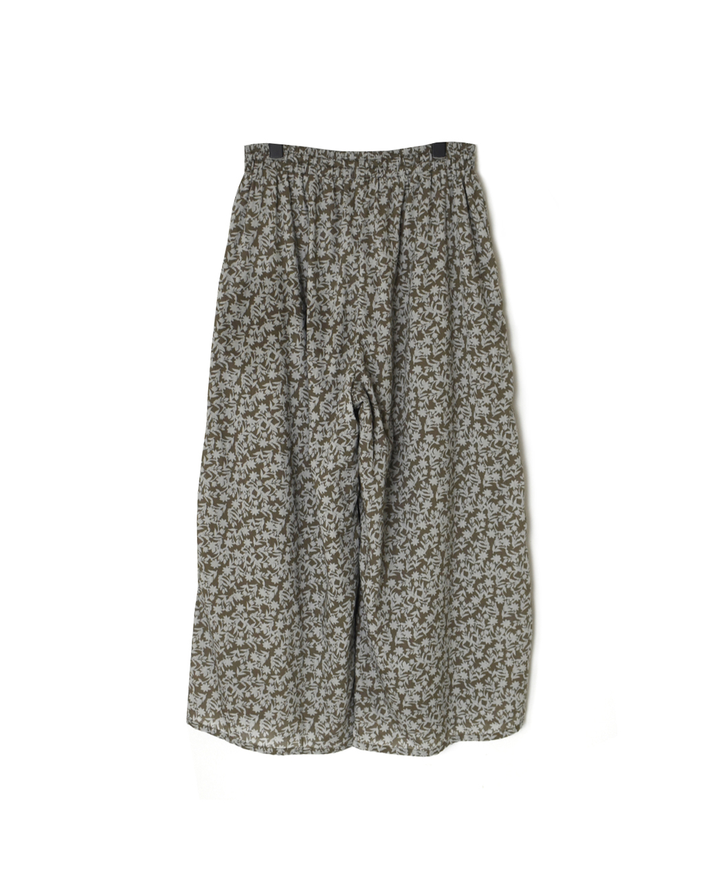 NSL26075(パンツ) 80s VOILE TWO TONE FLOWER PRINT WIDE EASY PANTS