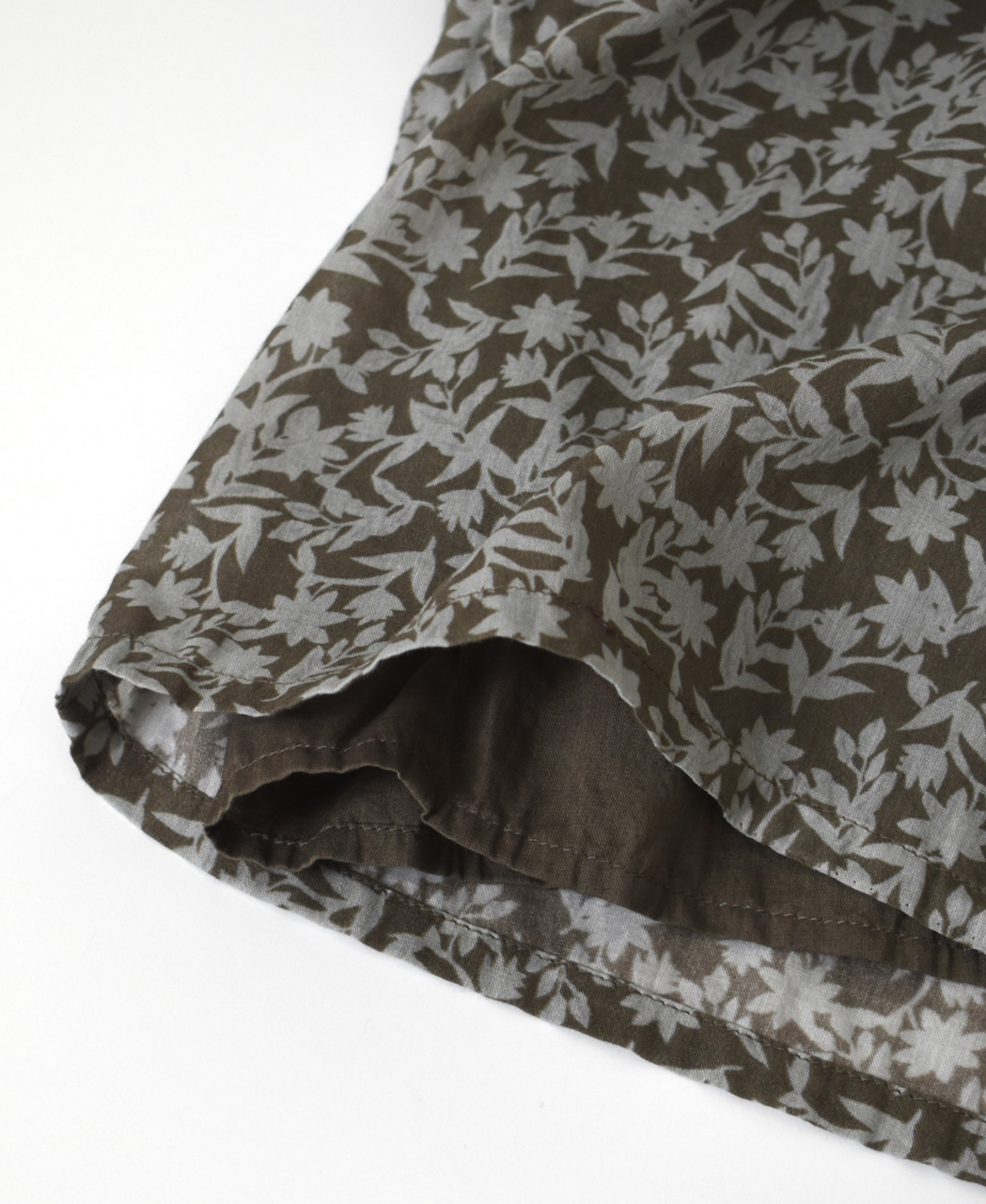 NSL26075(パンツ) 80s VOILE TWO TONE FLOWER PRINT WIDE EASY PANTS