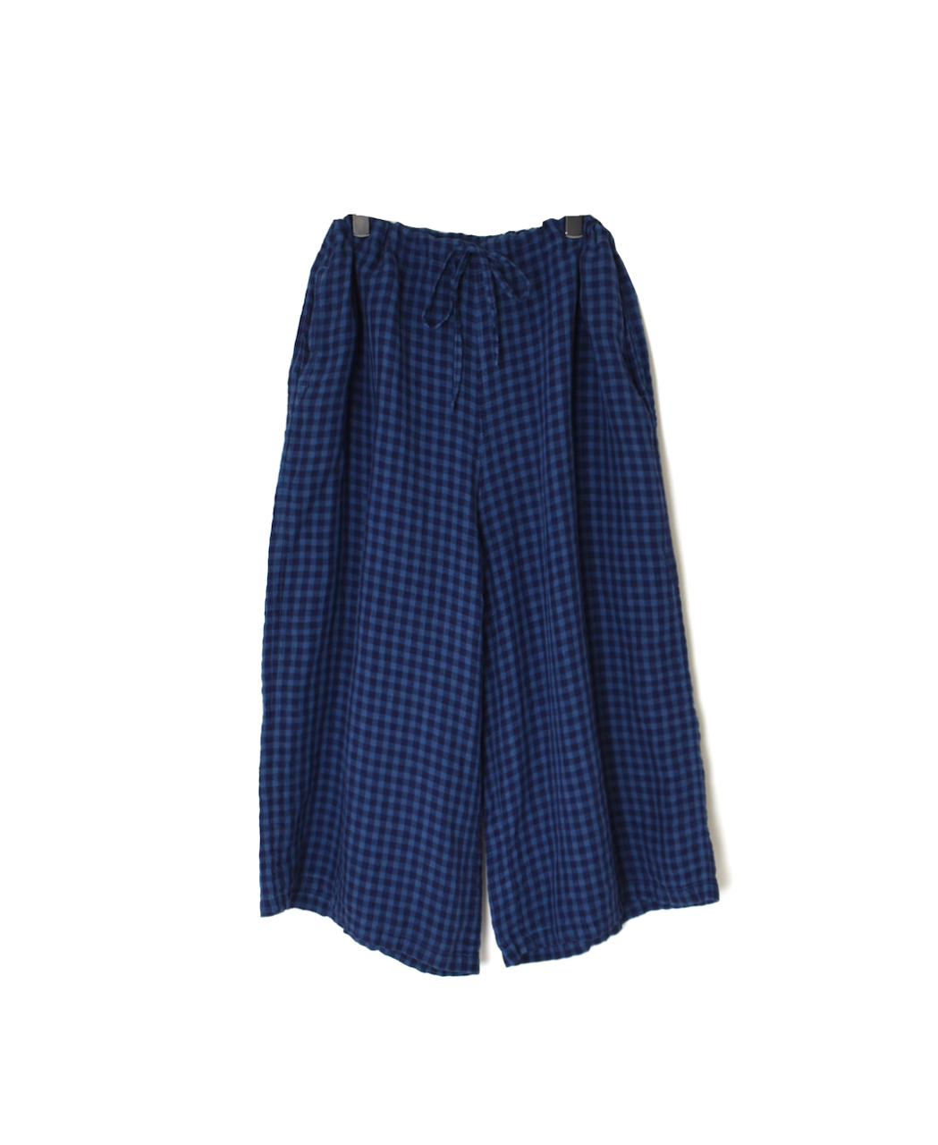 LNHT1713LC(パンツ) LINEN CHECK OVERDYE EASY PANTS