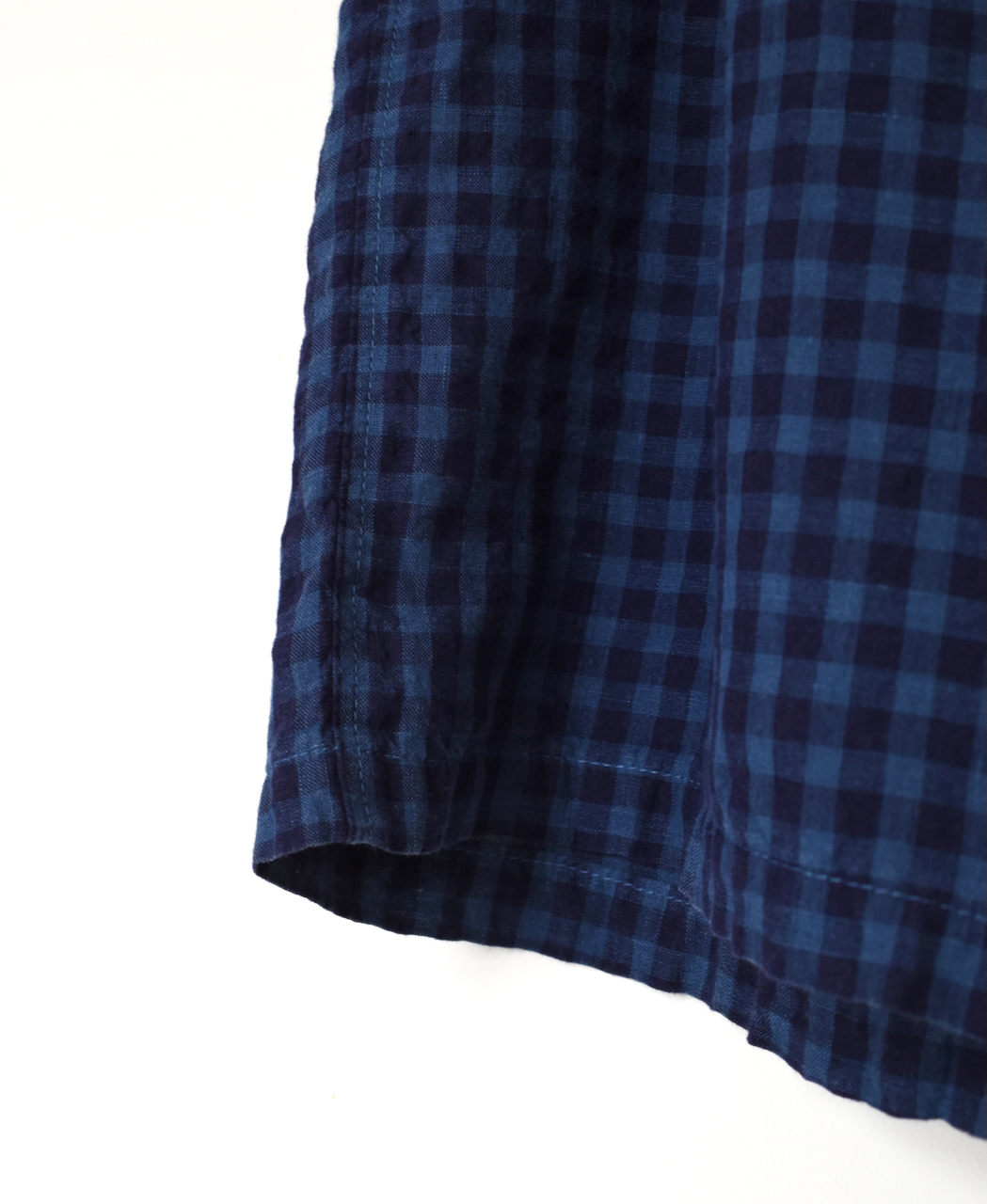 LNHT1713LC(パンツ) LINEN CHECK OVERDYE EASY PANTS