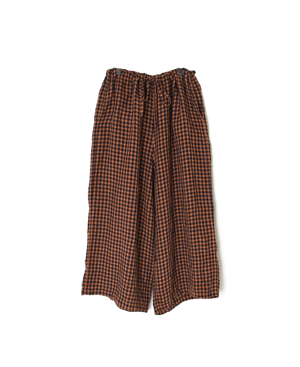 LNHT1713LC(パンツ) LINEN CHECK OVERDYE EASY PANTS