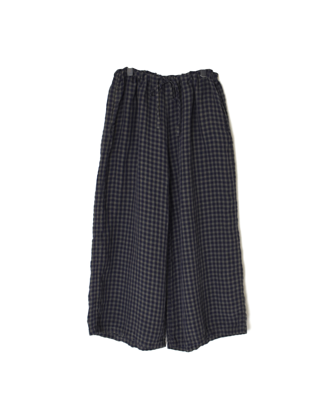 LNHT1713LC(パンツ) LINEN CHECK OVERDYE EASY PANTS