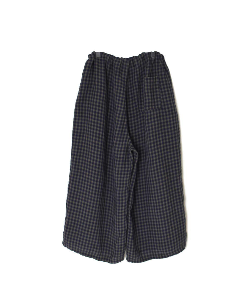 LNHT1713LC(パンツ) LINEN CHECK OVERDYE EASY PANTS