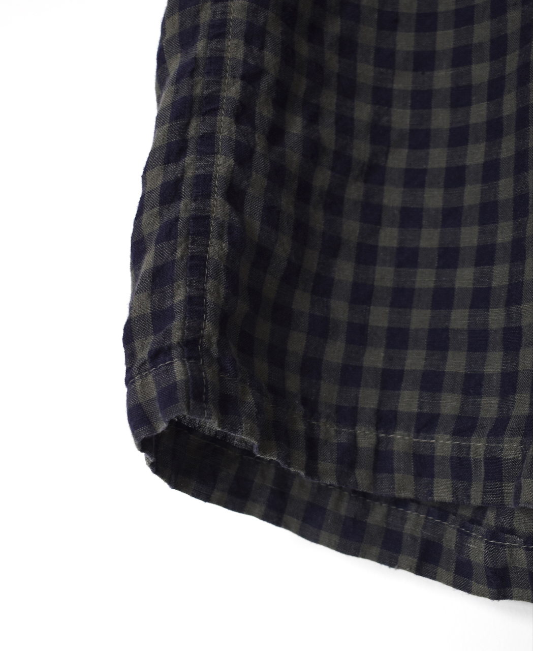 LNHT1713LC(パンツ) LINEN CHECK OVERDYE EASY PANTS
