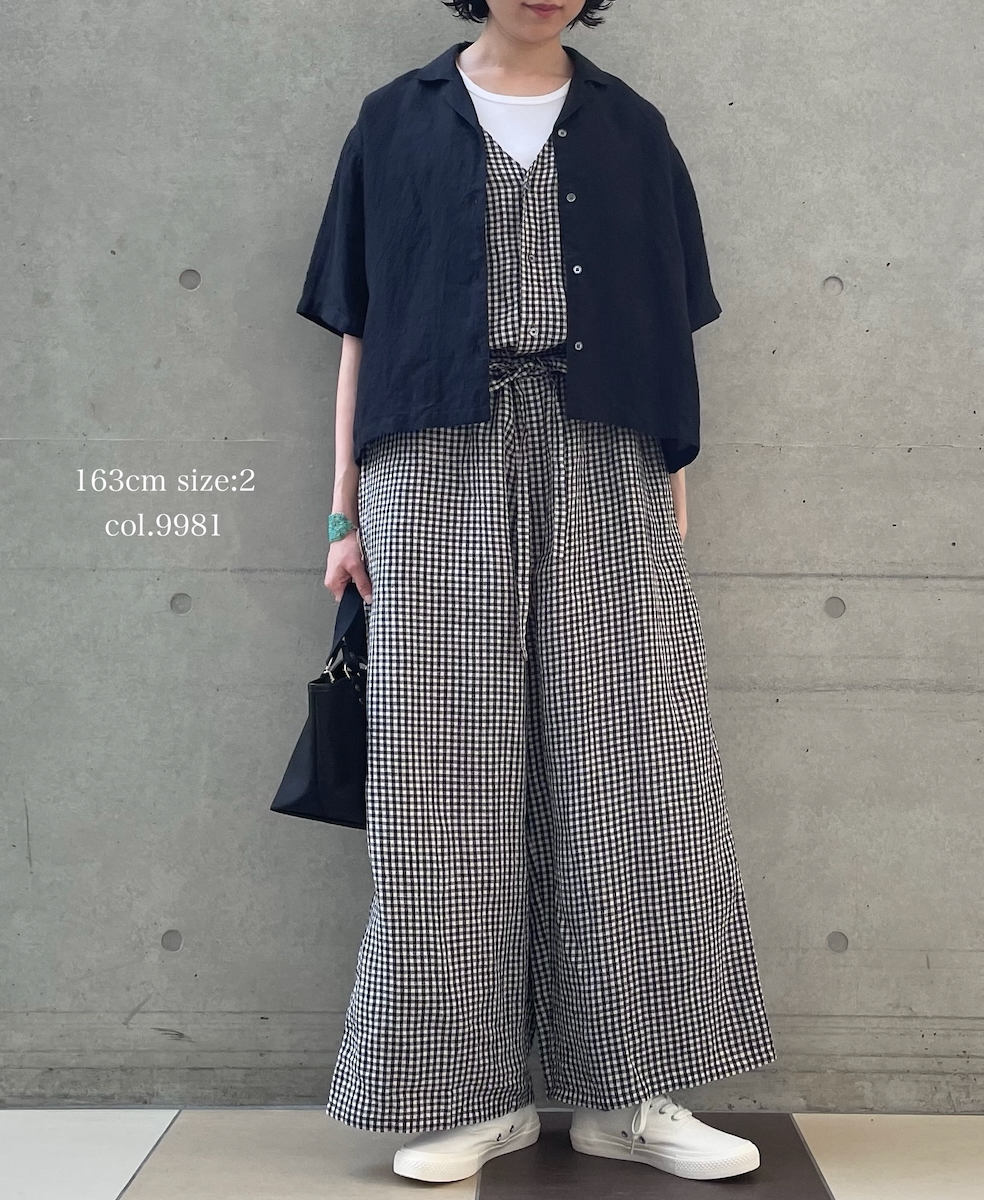 INSL26314(オーバーオール) 60s LINEN GINGHAM CHECK NO/SL OVERALLS