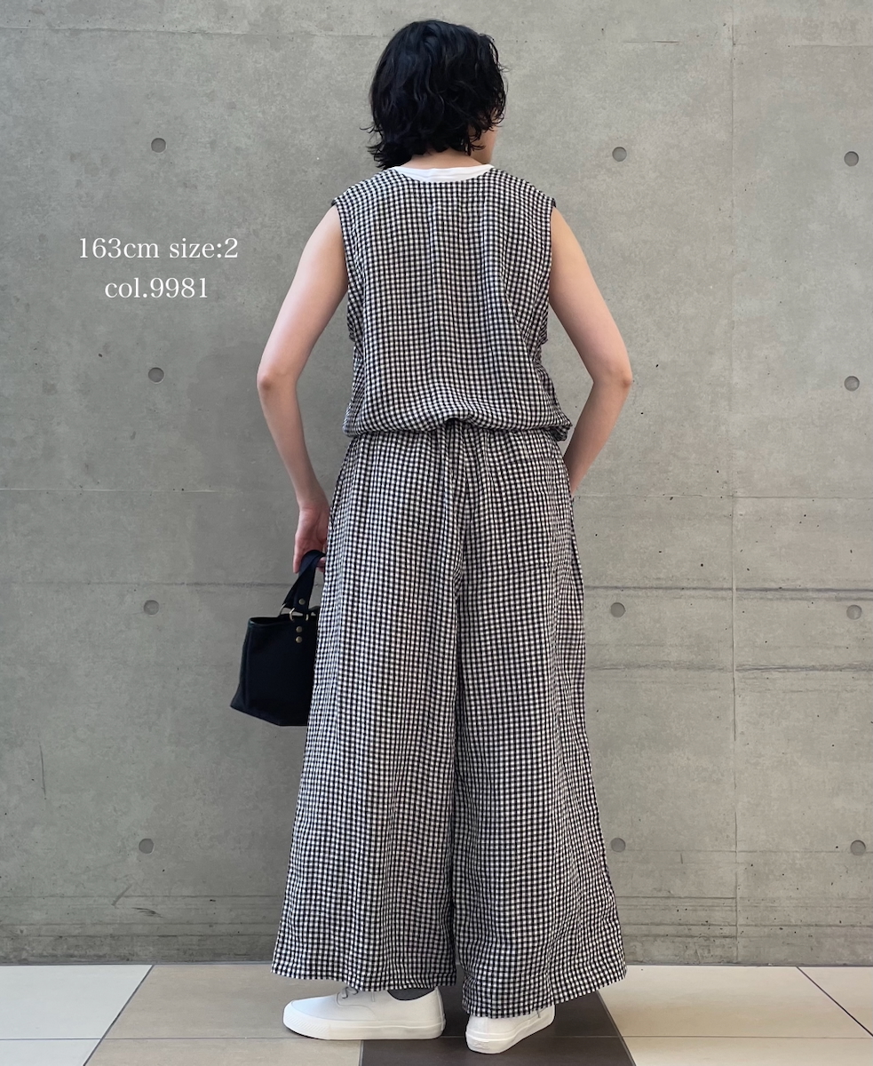 INSL26314(オーバーオール) 60s LINEN GINGHAM CHECK NO/SL OVERALLS