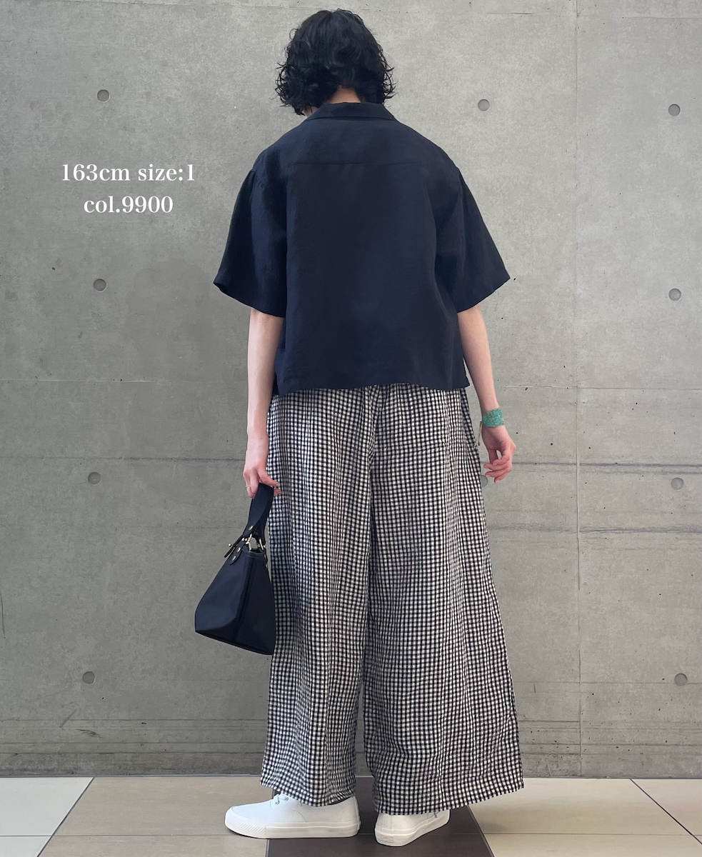 INSL26301(シャツ) 60s LINEN PLAIN OPEN COLLAR SHIRTS