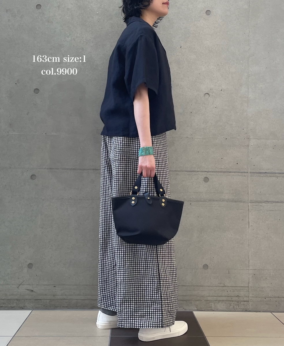INSL26301(シャツ) 60s LINEN PLAIN OPEN COLLAR SHIRTS