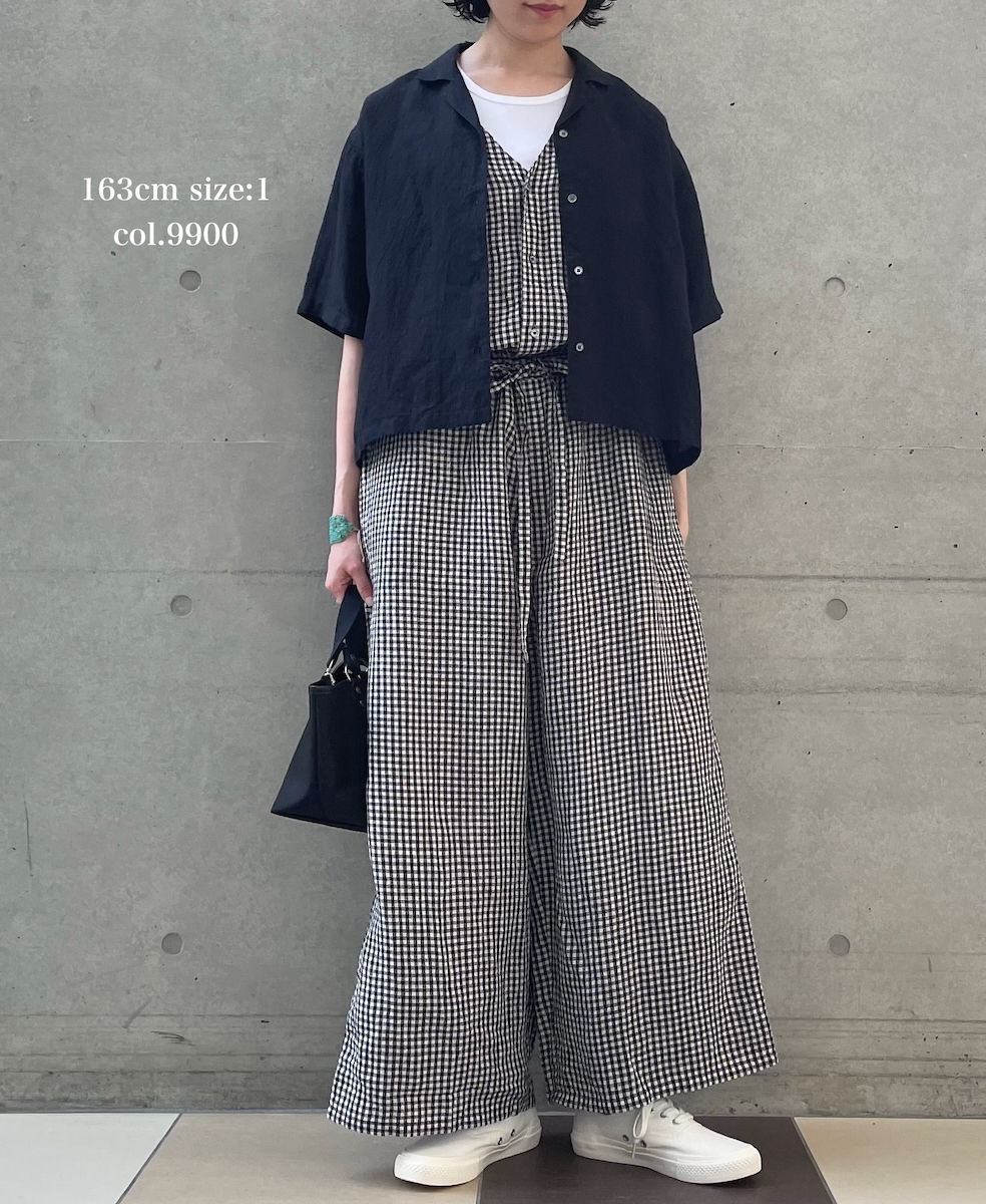 INSL26301(シャツ) 60s LINEN PLAIN OPEN COLLAR SHIRTS