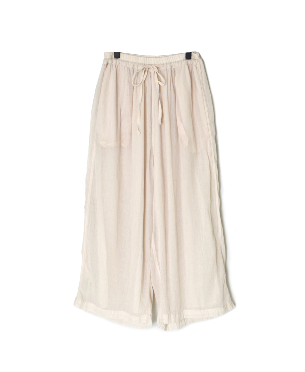 INAM2644GD(パンツ) 60s SINGLE GAUZE OVERDYED GATHERED EASY PANTS WITH LINING