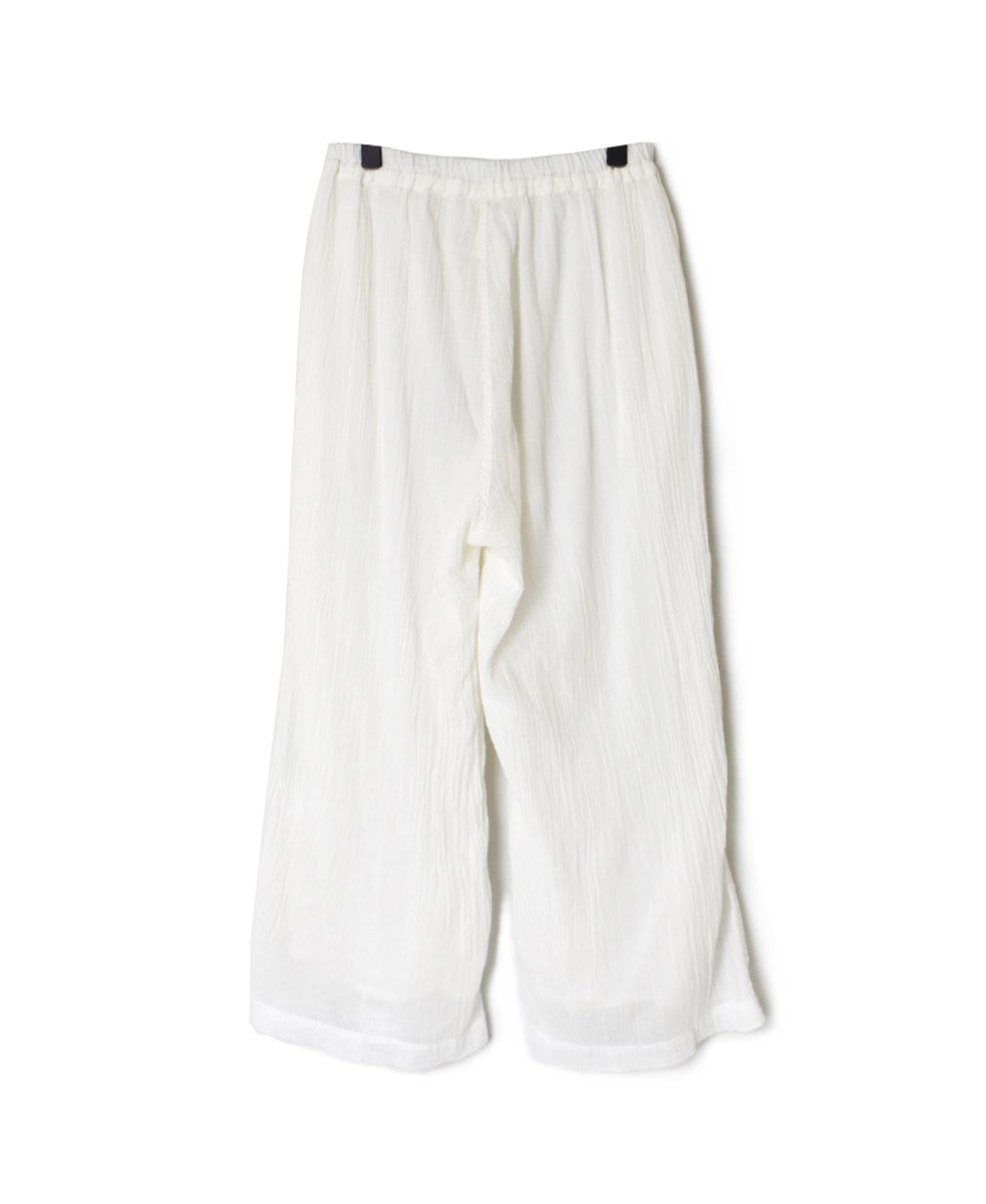 INAM2644GD(パンツ) 60s SINGLE GAUZE OVERDYED GATHERED EASY PANTS WITH LINING