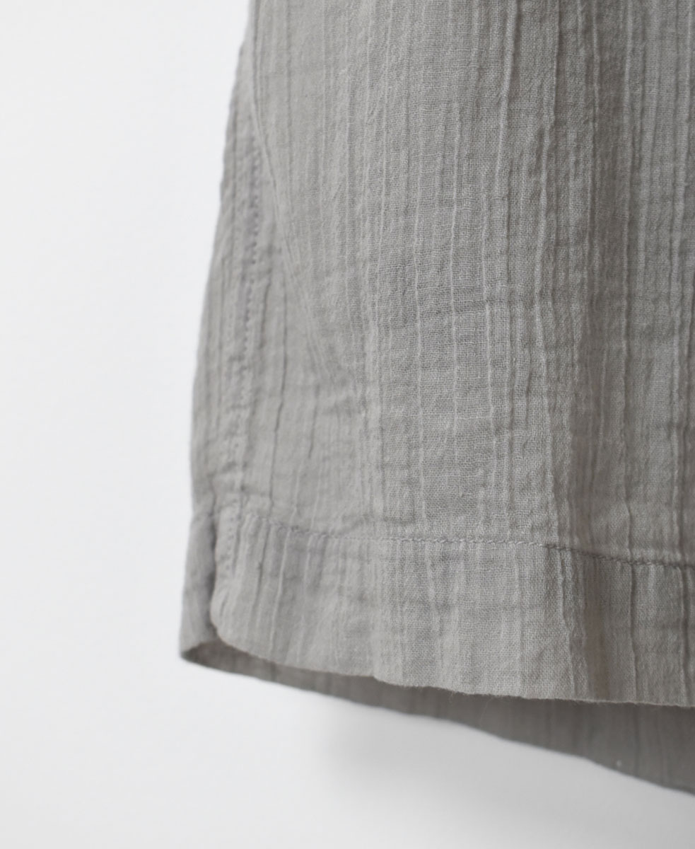 INAM2644GD(パンツ) 60s SINGLE GAUZE OVERDYED GATHERED EASY PANTS WITH LINING