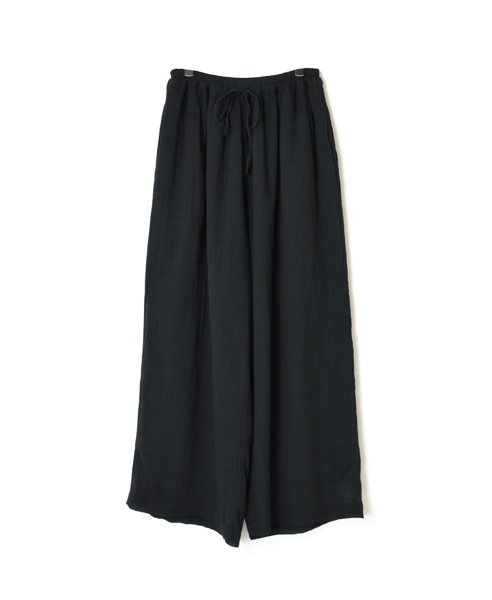 INAM2644GD(パンツ) 60s SINGLE GAUZE OVERDYED GATHERED EASY PANTS WITH LINING