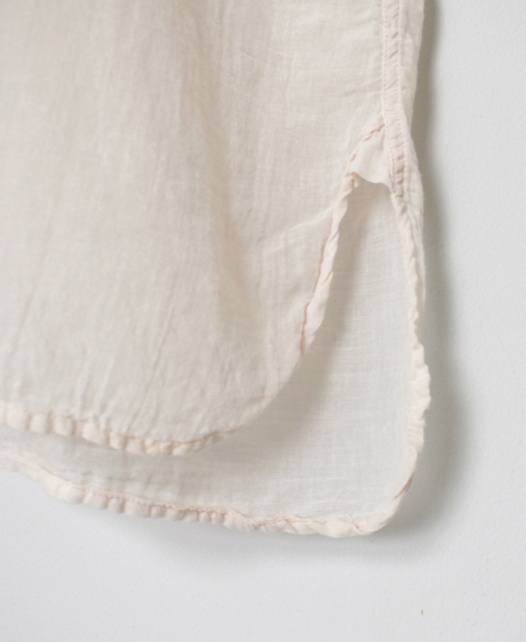 INAM2643GD(シャツ) 60s SINGLE GAUZE OVERDYED UTILITY BANDED COLLAR LONG SHIRT