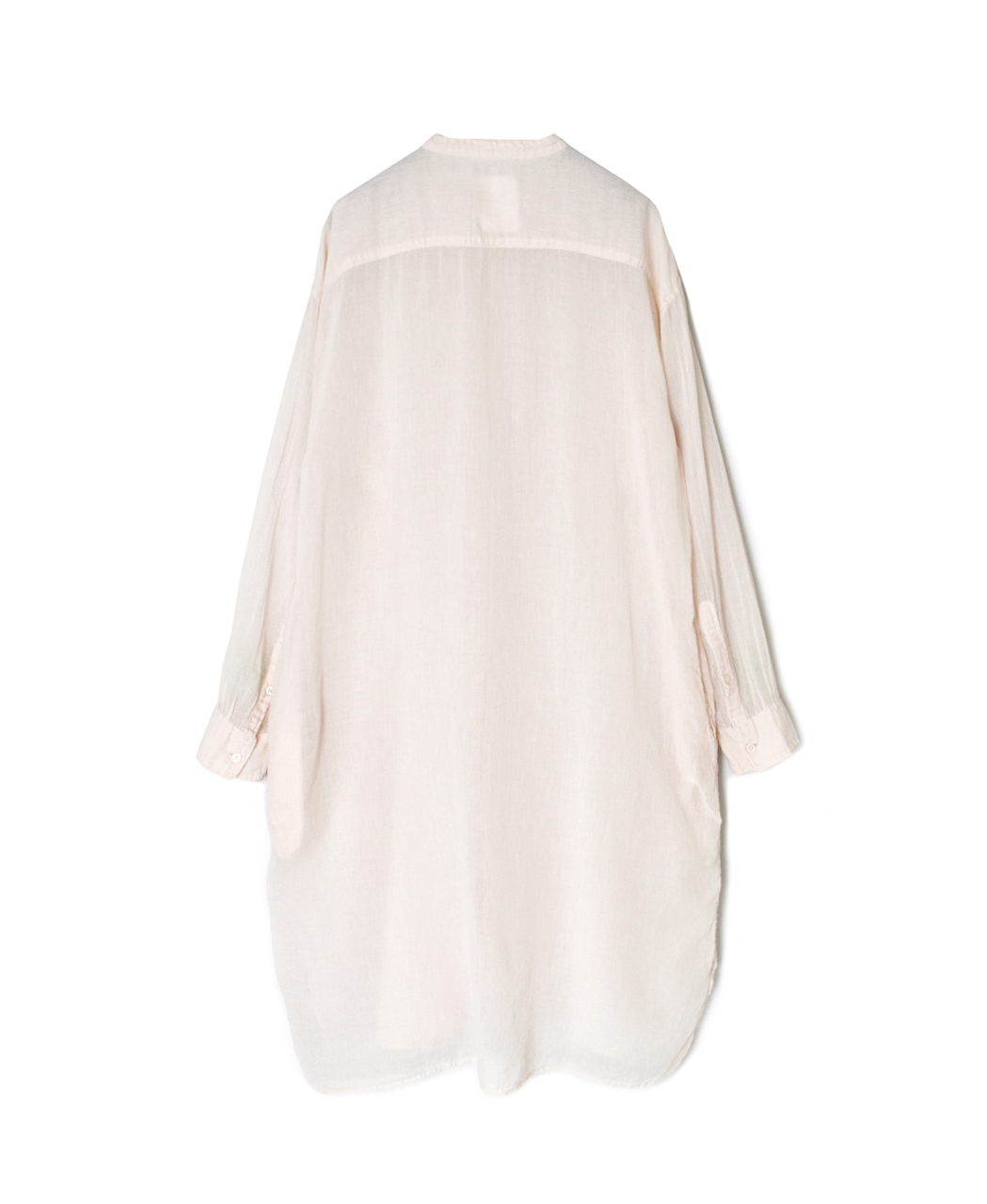 INAM2643GD(シャツ) 60s SINGLE GAUZE OVERDYED UTILITY BANDED COLLAR LONG SHIRT
