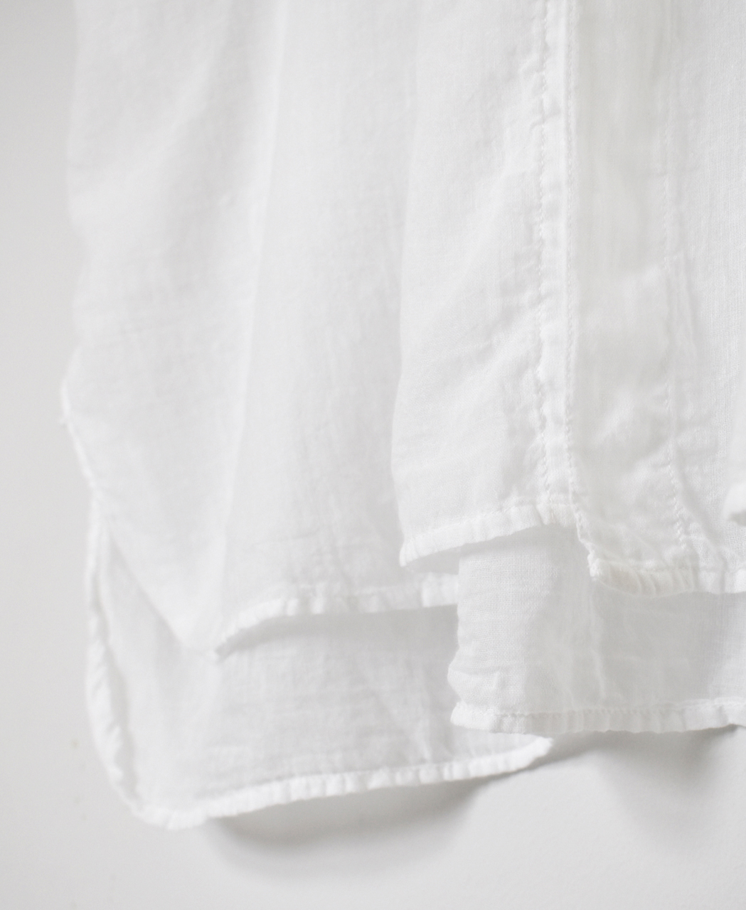 INAM2643GD(シャツ) 60s SINGLE GAUZE OVERDYED UTILITY BANDED COLLAR LONG SHIRT