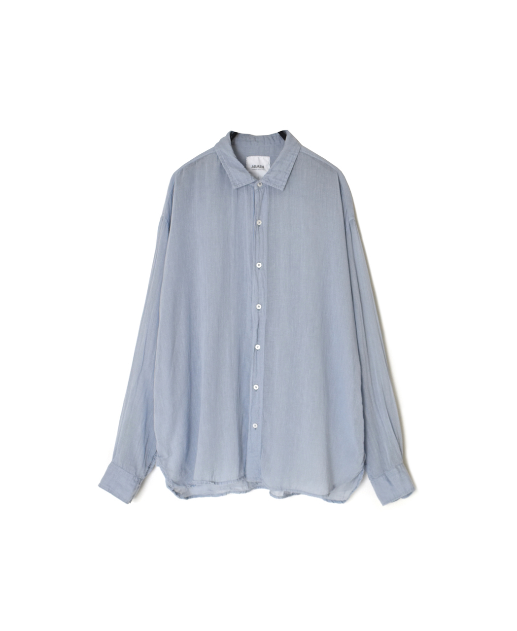 INAM2642GD(シャツ) 60s SINGLE GAUZE OVERDYED UTILITY REGULAR COLLAR SHIRT