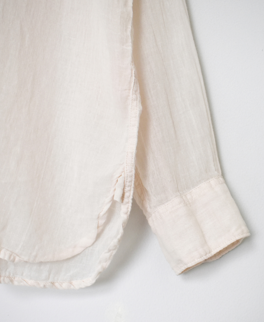 INAM2642GD(シャツ) 60s SINGLE GAUZE OVERDYED UTILITY REGULAR COLLAR SHIRT