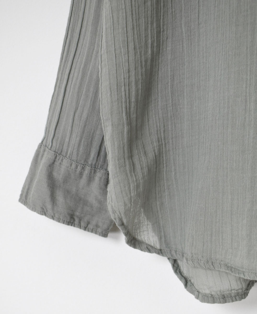 INAM2642GD(シャツ) 60s SINGLE GAUZE OVERDYED UTILITY REGULAR COLLAR SHIRT