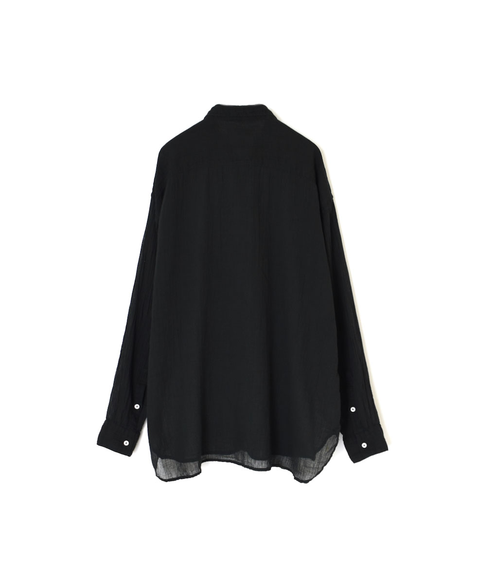 INAM2642GD(シャツ) 60s SINGLE GAUZE OVERDYED UTILITY REGULAR COLLAR SHIRT