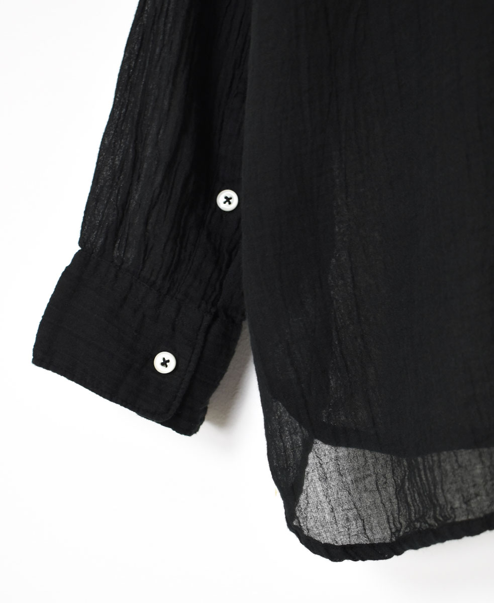 INAM2642GD(シャツ) 60s SINGLE GAUZE OVERDYED UTILITY REGULAR COLLAR SHIRT