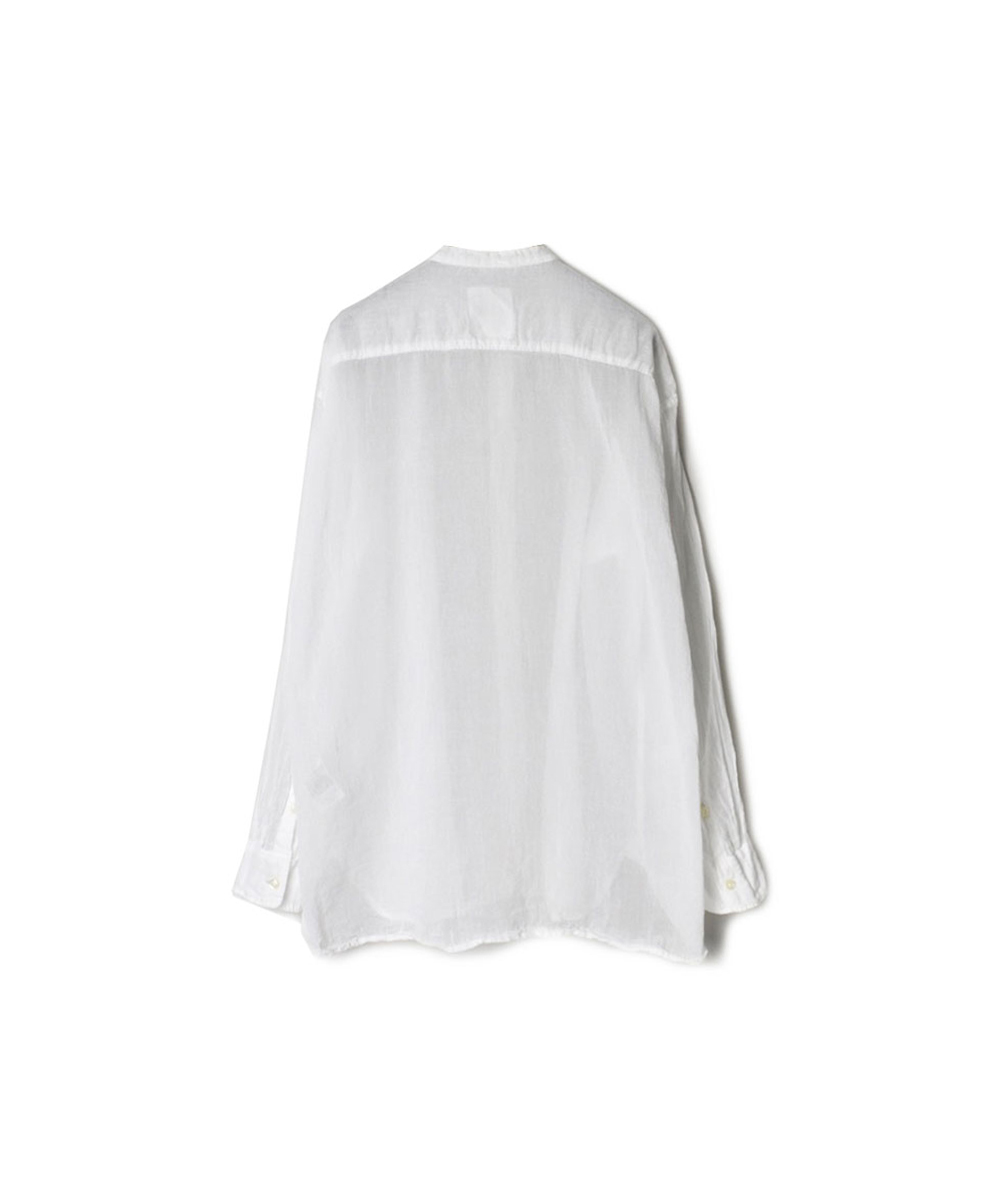 INAM2641GD(シャツ) 60s SINGLE GAUZE OVERDYED UTILITY BANDED COLLAR SHIRT