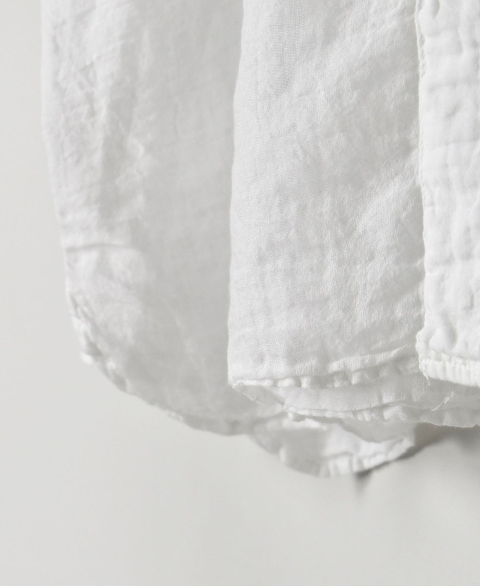 INAM2641GD(シャツ) 60s SINGLE GAUZE OVERDYED UTILITY BANDED COLLAR SHIRT