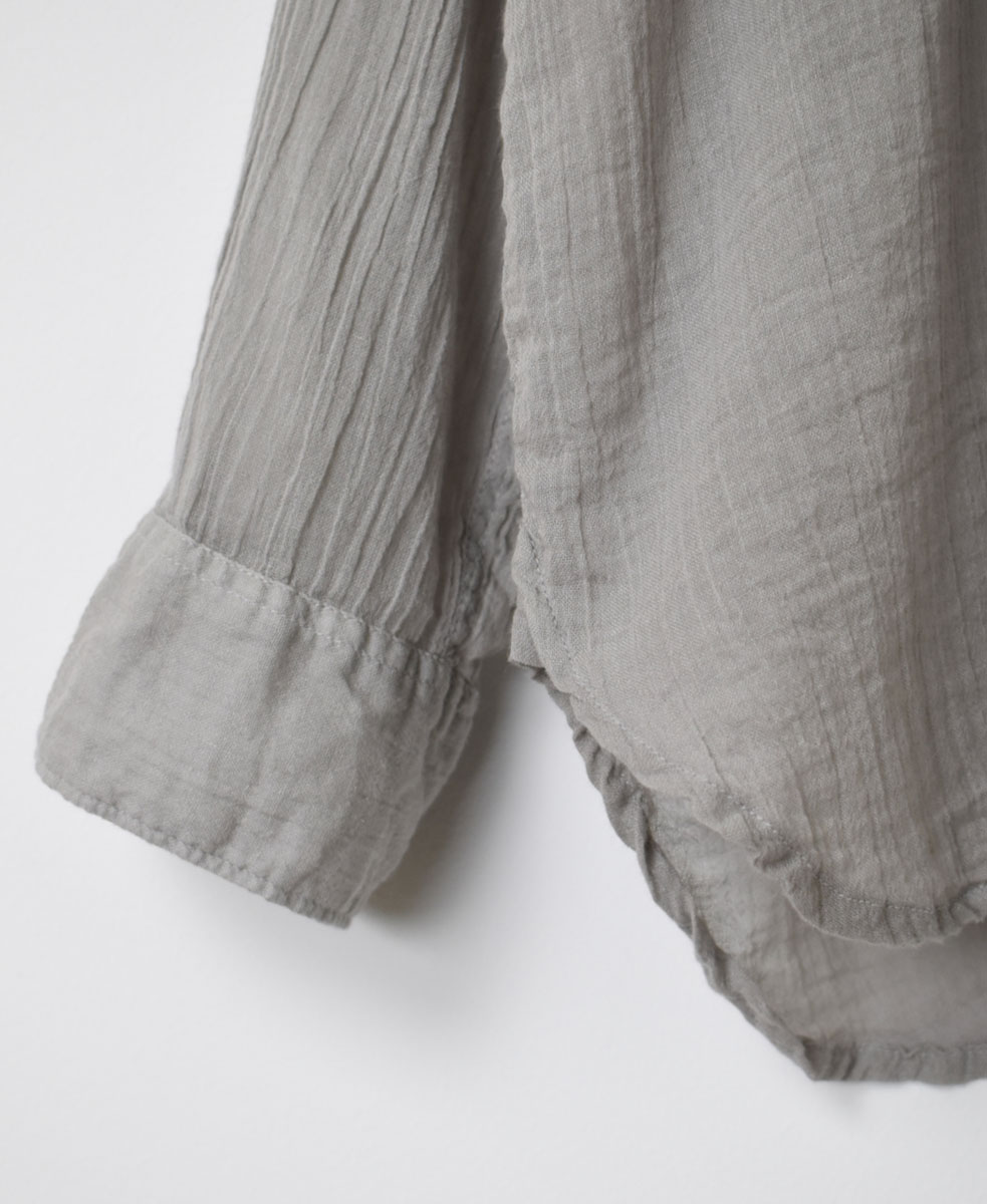INAM2641GD(シャツ) 60s SINGLE GAUZE OVERDYED UTILITY BANDED COLLAR SHIRT