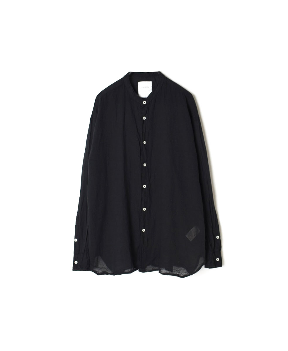 INAM2641GD(シャツ) 60s SINGLE GAUZE OVERDYED UTILITY BANDED COLLAR SHIRT