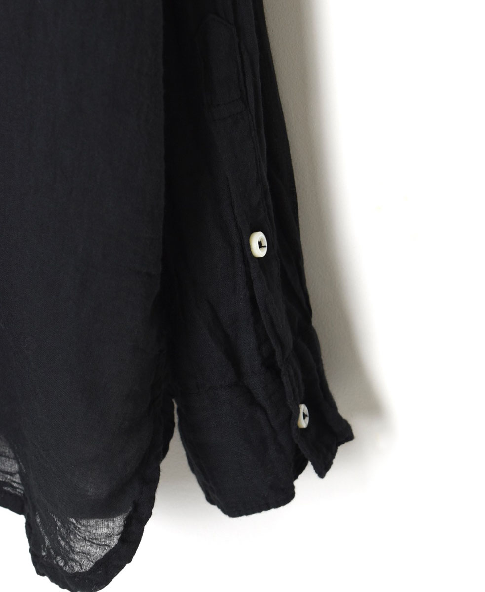 INAM2641GD(シャツ) 60s SINGLE GAUZE OVERDYED UTILITY BANDED COLLAR SHIRT