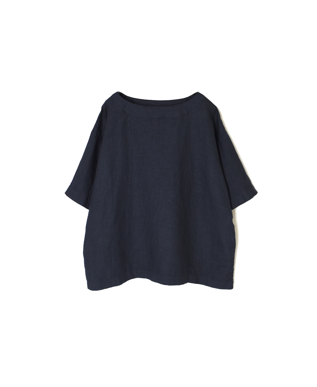 Linen Boat Neck Knit  ブラック boatneck knit | ブラック | MI AND MOU
